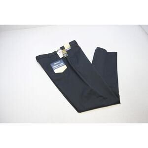 Haggar Khaki Dress Pants Classic Fit Black Flat Mens Sz 38 x 34 NWT